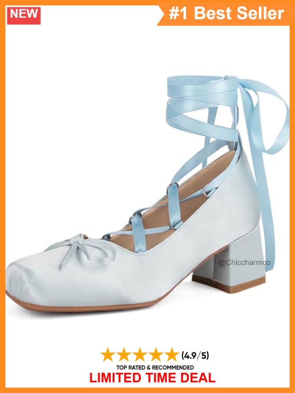 Satin Ballet Heels Chunky Block Lace Up Square Toe Ribbon Pumps Cosplay